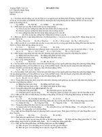 ĐỀ KIỂM TRA VẬT LÝ Trường THPT Vân Cốc - Đề số 004 docx