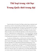 Thể loại trong văn học Trung Quốc thời trung đại pdf