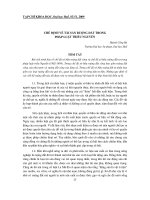 Báo cáo nghiên cứu khoa học: 