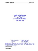 THIẾT kế môn học kết cầu thép l bằng 30m SV TRẦN TUẤN MINH lớp CDS k52