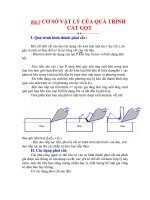 NGUYÊN LÝ CẮT - HỌC TRÌNH 1 NGUYÊN LÝ CHUNG - BÀI 3 pptx