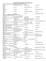 ĐỀ THI THỬ ĐẠI HỌC NĂM 2010- 2011 pot