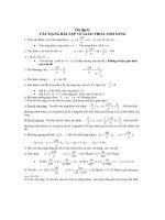 ÔN TẬP CÁC DẠNG BÀI TẬP VỀ GIAO THOA ÁNH SÁNG pdf