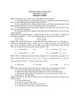 ĐỀ THI THỬ MÔN VẬT LÝ TRƯỜNG THPT NGÔ QUYỀN - ĐỀ 2 pps