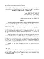 Báo cáo nghiên cứu khoa học: 