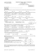 ĐỀ KIỂM TRA HỌC KỲ I LỚP 11A NĂM HỌC 2011 MÔN : Vật lý - Mã đề thi 132 pptx