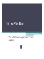 Thuyết trình Tiền xu Việt Nam