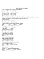 KIỂM TRA ANH VĂN 1 TIẾT KHỐI 12 pdf