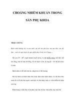 CHOÁNG NHIỄM KHUẨN TRONG SẢN PHỤ KHOA doc