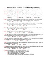 TRẮC NGHIỆM VẬT LÝ - Chương Năm: Sự Phản Xạ Và Khúc Xạ Ánh Sáng pps