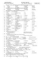 ĐỀ THI KSCL HỌC KÌ II Môn : Tiếng Anh 12 - MÃ ĐỀ : 976 doc