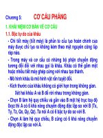 CƠ HỌC ỨNG DỤNG - PHẦN 2 ĐỘNG HỌC - CHƯƠNG 5 CƠ CẤU PHẲNG docx