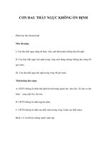 CƠN ĐAU THẮT NGỰC KHÔNG ỔN ĐỊNH pptx