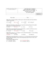 ĐỀ THI TRẮC NGHIỆM MÔN VẬT LÝ - TRƯỜNG THPT TRIỆU SƠN 4 - Mã đề thi A pdf