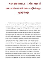 Văn bia thời Lý - Trần: Một số nét cơ bản về thể thức - nội dung nghệ thuật pps