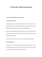 Kỹ thuật gây tê thần kinh ngoại biên pot