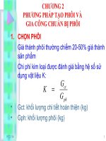 CHƯƠNG 2 PHƯƠNG PHÁP TẠO PHÔI VÀ GIA CÔNG CHUẨN BỊ PHÔI potx