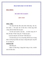 HOẠT ĐỘNG HỌC CÓ CHỦ ĐÍCH HOẠT ĐỘNG:BÉ CHƠI VỚI CÁI KHĂN pot