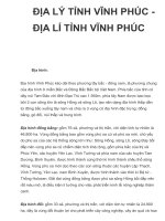 ĐỊA LÝ TỈNH VĨNH PHÚC ĐỊA LÍ TỈNH VĨNH PHÚC pot