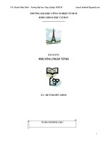 Giáo trình và bài tập ví dụ về môn phương pháp tính cùng 1 số cách bấm máy tính fx570 ES 2