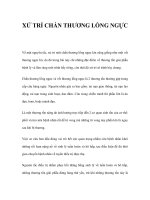 XỬ TRÍ CHẤN THƯƠNG LỒNG NGỰC ppt