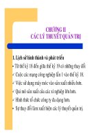 Bài giảng Nguyên lý Quản trị học - Chương 2 Các lý thuyết quản trị ppsx