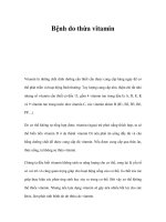 Bệnh do thừa vitamin pot