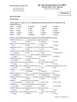 ĐỀ THI THAM KHẢO TN-THPT Môn thi: TIẾNG ANH - Mã đề thi 243 pdf