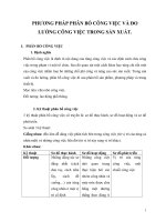 Phương pháp phân bố công việc và đo lường công việc trong sản xuất