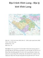 địa lí tỉnh Vĩnh Long pdf