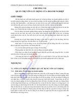 Giáo trình QUẢN TRỊ TÀI CHÍNH - Chương 7 docx