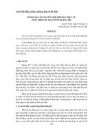 Báo cáo nghiên cứu khoa học: 