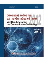 công nghệ thông tin và truyền thông việt nam viet nam information and communication technology 2012