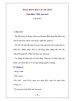 HOẠT ĐỘNG HỌC CÓ CHỦ ĐÍCH Hoạt động: Chiếc quạt xinh ppsx