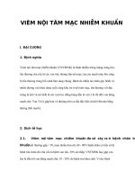 VIÊM NỘI TÂM MẠC NHIỄM KHUẨN ppsx