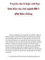 Truyền cho lí luận văn học linh hồn của chủ nghĩa Mác là phép biện chứng pot