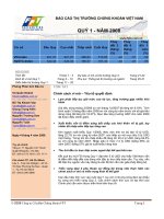 BÁO cáo THỊ TRƯỜNG CHỨNG KHOÁN VIỆT NAM QUÝ 1 năm 2008 phòng phân tích đầu tư công ty cổ phần chứng khoán FPT