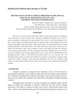 Báo cáo nghiên cứu khoa học: 