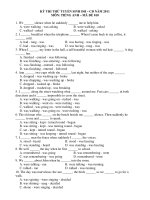 KỲ THI THỬ TUYỂN SINH ĐH – CĐ NĂM 2011 MÔN: TIẾNG ANH – MÃ ĐỀ 010 pot