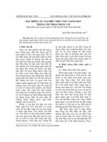 Báo cáo nghiên cứu khoa học: 