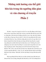Những ảnh hưởng của thế giới bên kia trong tín ngưỡng dân gian và văn chương cổ truyền Phần 2 doc