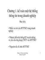 Bài giảng HỆ THỐNG THÔNG TIN KẾ TOÁN - Chương 1 pot