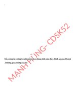 Đề cương tư tưởng hồ chí minh theo đúng slide của thầy đinh quang thành trường giao thông vận tải