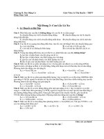 Ôn thi tốt nghiệp - Chương II: Dao Động Cơ pptx