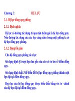 CƠ HỌC ỨNG DỤNG - PHẦN 1 CƠ HỌC VẬT RẮN TUYỆT ĐỐI - CHƯƠNG 2 pot