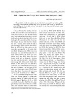 Báo cáo nghiên cứu khoa học: 