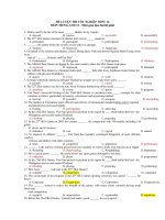 ĐỀ LUYỆN THI TỐT NGHIỆP THPT MÔN TIẾNG ANH 12 - ĐỀ SỐ 16 pptx