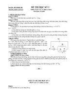 Sở GD – ĐT ĐẮKLĂK TRƯỜNG THPT EAH’LEO ĐỀ THI HỌC KỲ I MÔN: VẬT LÝ 11 (Ban ppsx