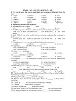 ĐỀ ÔN TẬP ANH VĂN KHỐI 12 – ĐỀ 3 pptx