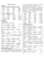 KIỂM TRA ANH VĂN - TEST 1 potx